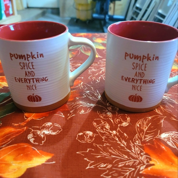 Home Essentials Other - 2- Fall pumpkin coffee mugs